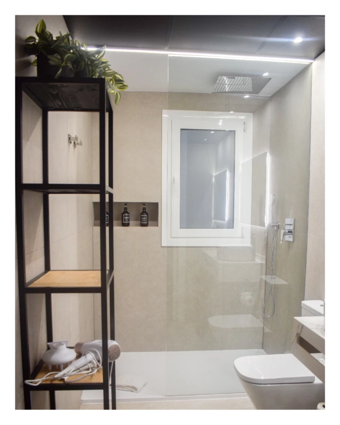 Mampara de ducha fijo incoloro transparente